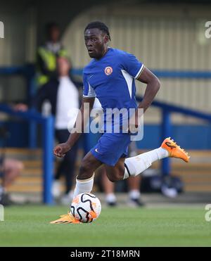 Alex Matos de Chelsea U21. - Chelsea U21 contre Blackburn Rovers U21, Premier League 2, The Cherry Red Records Stadium, Kingston upon Thames, Londres, Royaume-Uni - 11 août 2023. Usage éditorial uniquement - des restrictions DataCo s'appliquent Banque D'Images