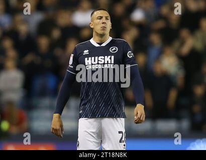 Alex Mitchell de Millwall. - Millwall v Charlton Athletic, pré-saison amicale, The New Den Stadium, Londres, Royaume-Uni - 25 juillet 2023. Usage éditorial uniquement - des restrictions DataCo s'appliquent Banque D'Images