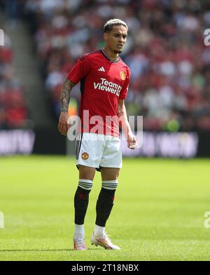 Antony de Manchester United. - Manchester United v Lyon, pré-saison amicale, Murrayfields Stadium, Édimbourg, Écosse, Royaume-Uni - 19 juillet 2023. Usage éditorial uniquement - des restrictions DataCo s'appliquent. Banque D'Images