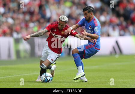 Antony de Manchester United. - Manchester United v Lyon, pré-saison amicale, Murrayfields Stadium, Édimbourg, Écosse, Royaume-Uni - 19 juillet 2023. Usage éditorial uniquement - des restrictions DataCo s'appliquent. Banque D'Images