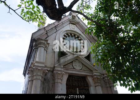 Salvador, Bahia, Brésil - 21 janvier 2015 : monuments historiques du cimetière Campo Santo, dans la ville de Salvador, Bahia. Banque D'Images