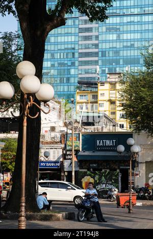Ho Chi Minh, Vietnam. Dernier site d'évacuation pour l'ambassade américaine, la CIA et le personnel Viertnamese pendant la chute de Saigon. Banque D'Images