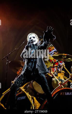 Papa Emeritus IV (Tobias Forge) de Ghost au Festival AthensRocks au complexe olympique d'Athènes / Grèce, juin 2023 Banque D'Images