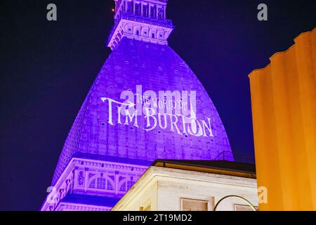 Turin, Italie. 11 octobre 2023. Inauguration de l'exposition World of Tim Burton au Musée National du Cinéma le 11 octobre 2023 à Milan, Italie (photo Alessandro Bremec/NurPhoto) crédit : NurPhoto SRL/Alamy Live News Banque D'Images
