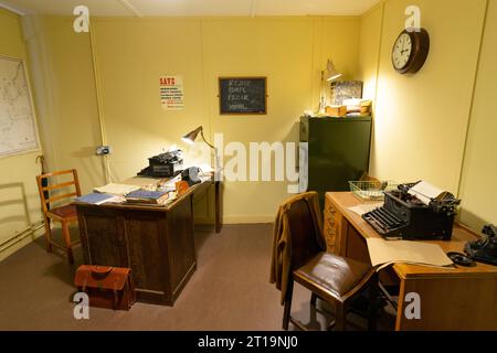 Bletchley Park Hut 8 recréation du bureau d'Alan Turings WW2 à Hut 8 Bletchley Park Milton Keynes Buckinghamshire Angleterre GB Europe Banque D'Images