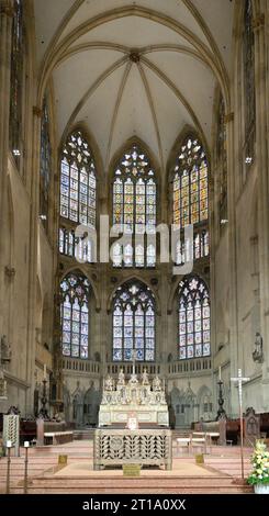 Silberner Hochaltar, Dom St. Peter, Ratisbonne, Bayern, Allemagne Banque D'Images