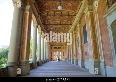 Säulengang, Trinkhalle, Kurpark, Baden-Baden, Bade-Wurtemberg, Allemagne Banque D'Images