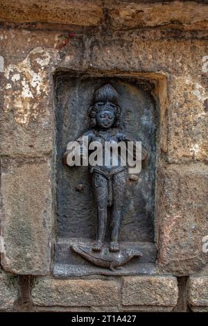 07 21 2007 l'un des soixante-quatre yoginis du temple Yogini du 9e siècle, vénéré pour leur aide à la déesse Durga, Hirapur près de Bhubaneshwar Banque D'Images