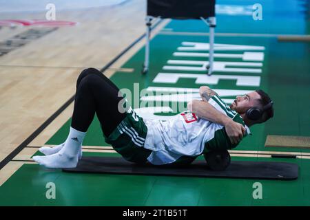 Athènes, Grèce. 12 octobre 2023. 2 Luca Vildoza du Panathinaikos Athènes lors de l'Euroleague, Round 2, match entre le Panathinaikos Athènes et le FC Bayern Munich à Oaka Altion le 12 octobre 2023, à Athènes, Grèce. Crédit : Agence photo indépendante/Alamy Live News Banque D'Images