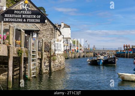 Musée du patrimoine de Polperro de contrebande et de pêche, village de Polperro, Cornouailles, Angleterre prise en septembre 2023 Banque D'Images