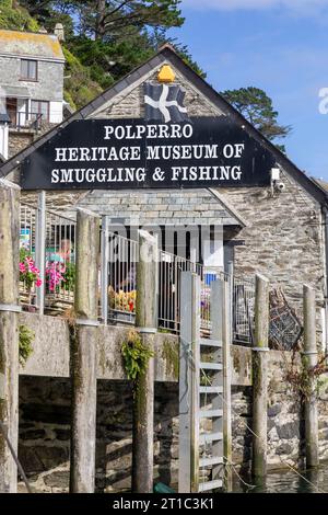 Musée du patrimoine de Polperro de contrebande et de pêche, village de Polperro, Cornouailles, Angleterre prise en septembre 2023 Banque D'Images