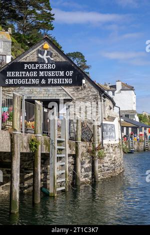 Musée du patrimoine de Polperro de contrebande et de pêche, village de Polperro, Cornouailles, Angleterre prise en septembre 2023 Banque D'Images