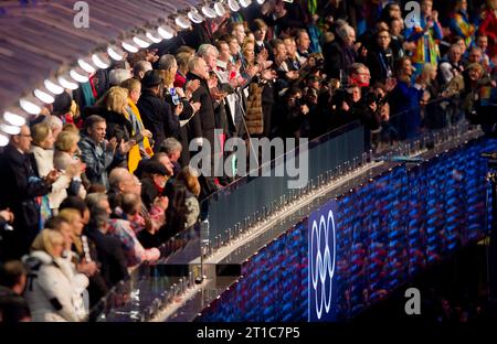 Der russische Praesident Wladimir POUTINE eroeffnet die Winterspiele, XXII. Olympische Winterspiele Sotchi, Russland Am 07.02.2014 Banque D'Images