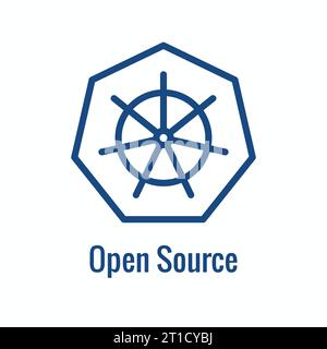 Icône de l'environnement de développement de Kubernetes montrant les avantages Illustration de Vecteur