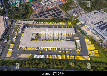 Luftbild, Industriepark Dorsten/Marl mit DHL Paketzentrum, Hervest, Dorsten, Ruhrgebiet, Rhénanie-du-Nord-Westphalie, Deutschland ACHTUNGxMINDESTHONORARx60xEURO *** vue aérienne, parc industriel Dorsten Marl avec DHL Parcel Center, Hervest, Dorsten, région de la Ruhr, Rhénanie du Nord-Westphalie, Allemagne ATTENTIONxMINESTHONORARx60xEURO Banque D'Images