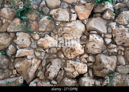 Mur ancien fait de texture de pierres Banque D'Images