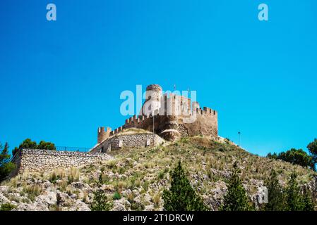 Castilio de Atalaya, in Biar, 800-1400, mauresque, puis 17e siècle, espagnol, province, Alicante; Banque D'Images