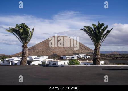 Espagne, Îles Canaries, Lanzarote : le village de Mancha Blanca, ville de Tinajo Banque D'Images