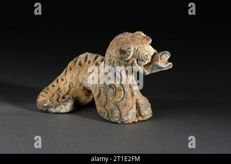 Sculpture funéraire des animaux du zodiaque chinois de douze ans (Shengxiao) (image 11 de 12), entre 1279 et 1368. Banque D'Images