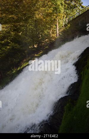 Cascade de Coo, Cascade dans les Ardennes en Belgique Banque D'Images
