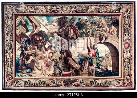 Pierre Paul Rubens (designer), Triomphe de Constantin sur Maxence à la bataille du pont Milvien, tapisserie en laine et soie avec fils d'or et d'argent, 1623-1625 Banque D'Images