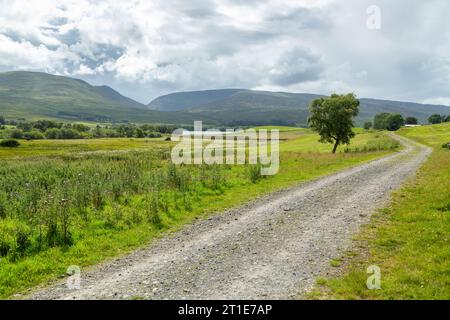 Le sentier de randonnée Rob Roy Way près d'Amulree, Perthshire, Écosse Banque D'Images