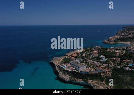 Imagen aerea de Playas de Mallorca Banque D'Images