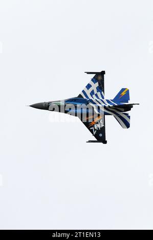 Hellenic Air Force F-16 de l'équipe de démonstration Zeus. Banque D'Images