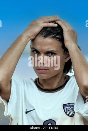 La star de l'équipe nationale AMÉRICAINE Mia Hamm en 2009 Banque D'Images