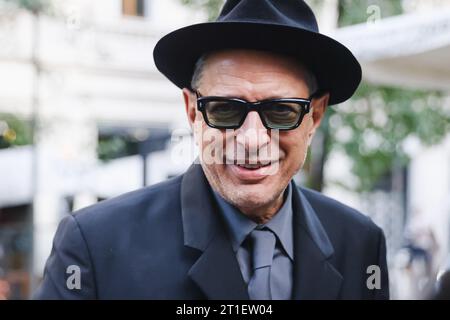 Milan, Italie. 07 octobre 2023. Jeff Goldblum est vu le 07 octobre 2023 à Milan, Italie (photo de Alessandro Bremec/NurPhoto) crédit : NurPhoto SRL/Alamy Live News Banque D'Images