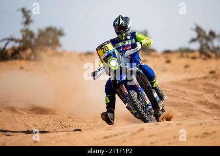 20 KOITHA VEETTIL Harith Noah (ind), Team Sherco Factory, Sherco 450 Rally, action lors du Prologue du Rallye du Maroc 2023, le 13 octobre 2023 à Agadir, Maroc - photo Joao Filipe/DPPI crédit : DPPI Media/Alamy Live News Banque D'Images