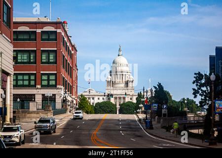 Bâtiment du Capitole de l'État du Rhode Island, Providence, RI Banque D'Images