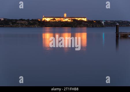 coucher de soleil sur l'île de minorque, îles baléares, espagne Banque D'Images