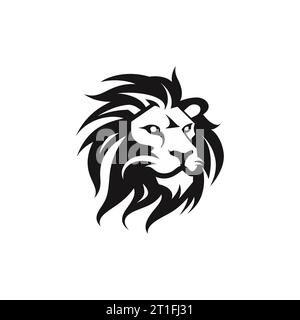 Logo mascotte simple tête de tigre isolé. Illustration vectorielle Illustration de Vecteur