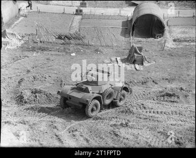 Chars et véhicules blindés de l'armée britannique de 1939 Daimler armoured car Mk II Banque D'Images