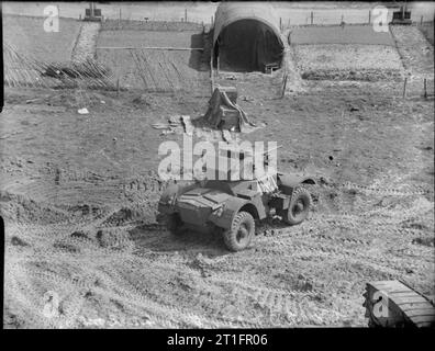 Chars et véhicules blindés de l'armée britannique de 1939 Daimler armoured car Mk II Banque D'Images