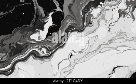 Texture de marbre noir abstrait, motif de fond Illustration de Vecteur