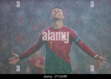 Porto, Portugal. 13 octobre 2023, UEFA Euro qualifications, Portugal vs Slovaquie, Porto, Portugal, Tour de qualification, Groupe J, Journée 7 de 10 à l'Estadio do Dragao, Cristiano Ronaldo, jouant pour la photographie portugaise par Odyssey/@guelbergoes crédit : Odyssey Images/Alamy Live News Banque D'Images