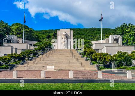Altar of Freedom Punchbowl National Cemetary of Pacific Honolulu Oahu Hawaii a dédié 1949 pour les soldats, les voiliers et les aviateurs tués dans le Pacifique dans la guerre mondiale 2 Banque D'Images