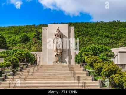 Altar of Freedom Punchbowl National Cemetary of Pacific Honolulu Oahu Hawaii a dédié 1949 pour les soldats, les voiliers et les aviateurs tués dans le Pacifique dans la guerre mondiale 2 Banque D'Images