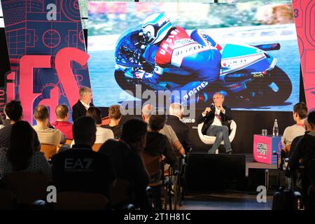 Trente, Italie. 13 octobre 2023. Franco Uncini lors de la 6e édition du Festival dello Sport le 13 octobre 2023, trente, Italie. Crédit : Agence photo indépendante/Alamy Live News Banque D'Images