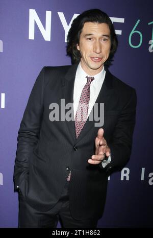 NEW YORK, NY- 13 OCTOBRE : Adam Driver au Festival du film de New York 2023 avant-première de Ferrari au Lincoln Center Alice Tully Hall à New York le 13 octobre 2023. Copyright : xRWx crédit : Imago/Alamy Live News Banque D'Images