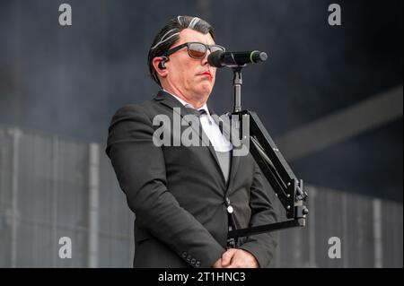 17 juin 2023 : Maynard James Keenan de Tool joue avec Puscifer au festival Hellfest Open Air Banque D'Images