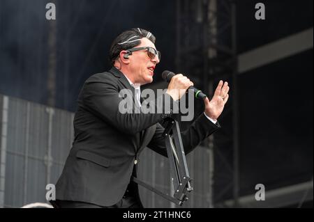 17 juin 2023 : Maynard James Keenan de Tool joue avec Puscifer au festival Hellfest Open Air Banque D'Images