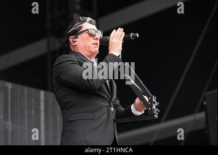 17 juin 2023 : Maynard James Keenan de Tool joue avec Puscifer au festival Hellfest Open Air Banque D'Images