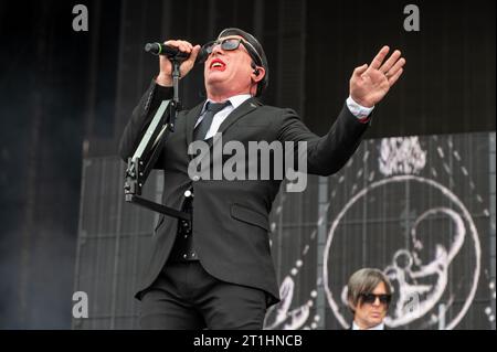 17 juin 2023 : Maynard James Keenan de Tool joue avec Puscifer au festival Hellfest Open Air Banque D'Images