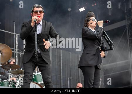 17 juin 2023 : Maynard James Keenan de Tool joue avec Puscifer au festival Hellfest Open Air Banque D'Images