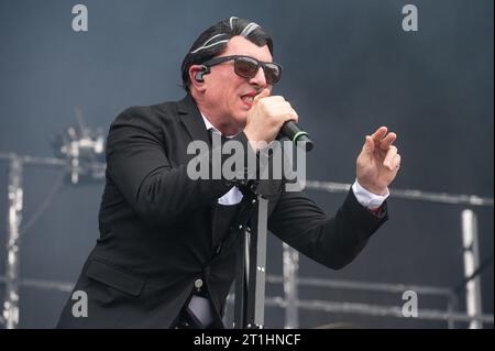 17 juin 2023 : Maynard James Keenan de Tool joue avec Puscifer au festival Hellfest Open Air Banque D'Images