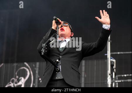 17 juin 2023 : Maynard James Keenan de Tool joue avec Puscifer au festival Hellfest Open Air Banque D'Images