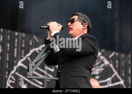 17 juin 2023 : Maynard James Keenan de Tool joue avec Puscifer au festival Hellfest Open Air Banque D'Images